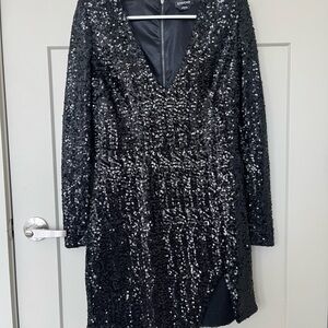 Bebe Black Sequin Dress